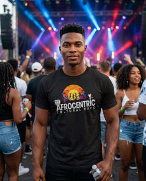 Afrocentric Mens Shirt Black